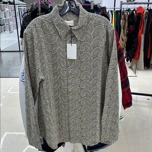 Aime Leon Dore Gray Casual Button Down Shirt